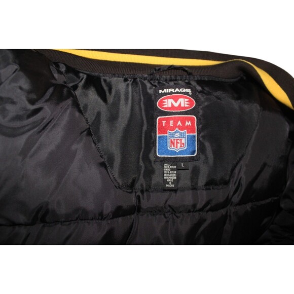 Vintage Pittsburgh Steelers Mirage Satin Bomber Jacket Men’s Large NFL Foorball - Picture 9 of 10
